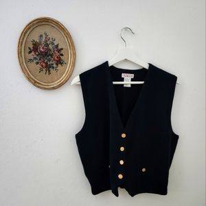 SOLD | vintage talbots navy blue sweater vest
